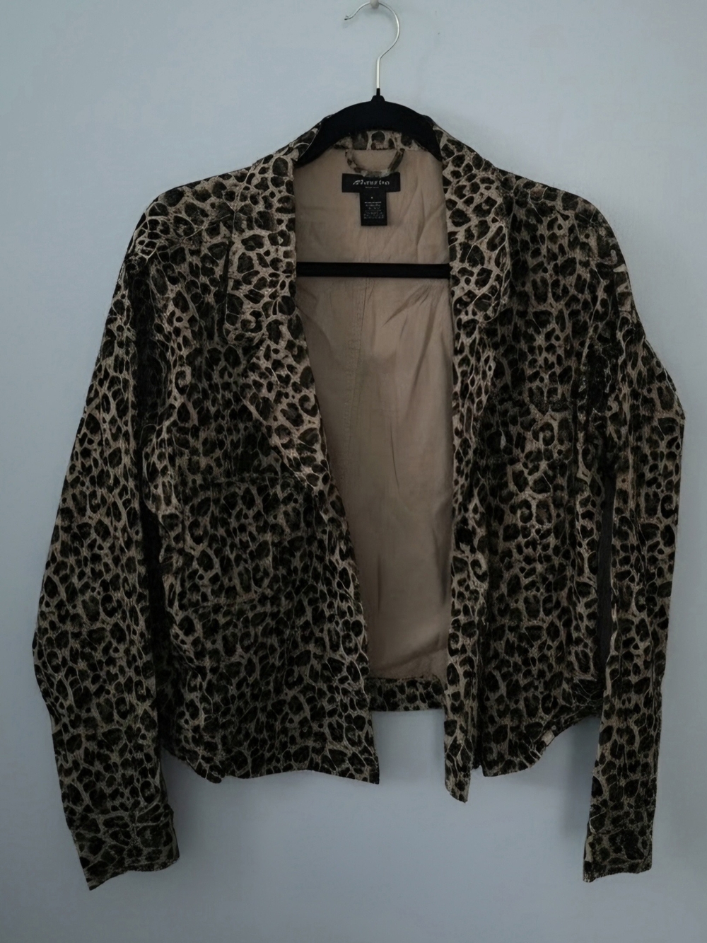 Cheetah Print Demin Jacket